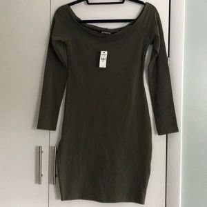 Express Off the Shoulder mini dress